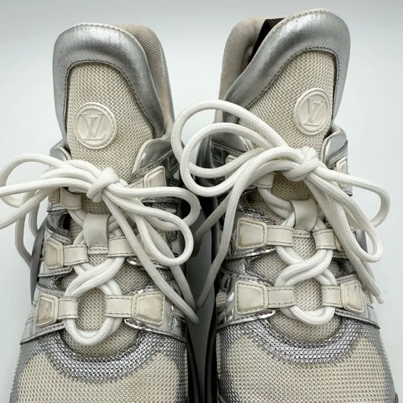 Louis Vuitton Archlight Metallic Sneakers Shoes - Picture 3 of 12